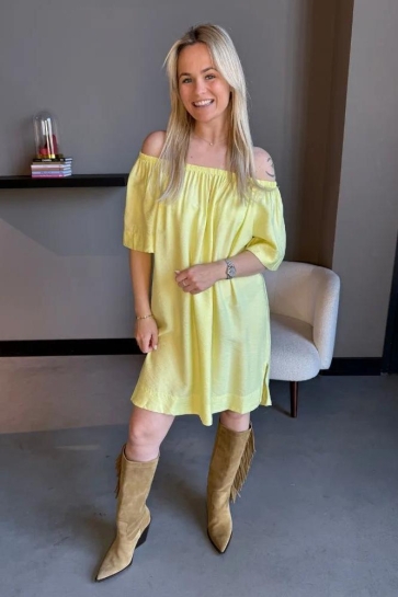 Typical Jill Jurk SONIA OFFSH DRESS 10847 YELLOW