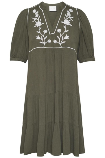 SisterS point Jurk IMSA DR 18505 KHAKI/CREAM