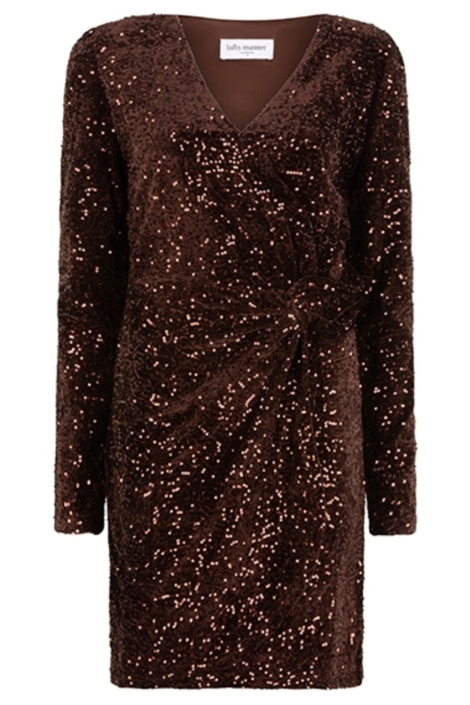 Lofty Manner bruine dames jurk | Vooraanzicht