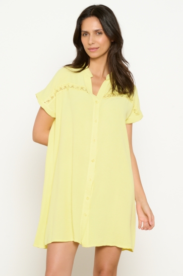 LolaLiza Jurk R GWYNA 08104156 5004 Pastel Yellow