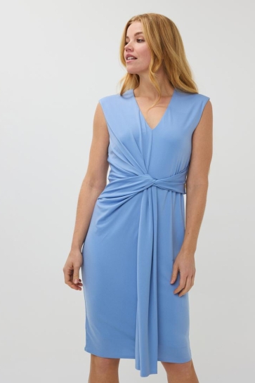 EsQualo Jurk DRESS WAIST DETAIL SP25 05009 600 Blue