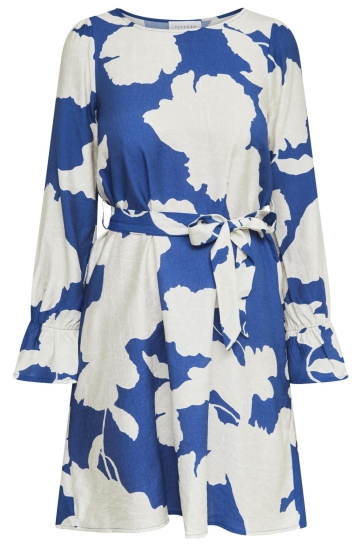 SisterS point Jurk NOKI DR30 18023 D. OCEAN/FLOWER BEIGE