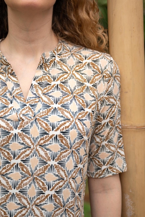 FOS Amsterdam zwarte dames jurk | Close up