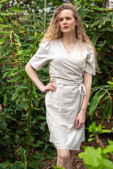 FOS Amsterdam Jurk EDITH UNI 6935 220 BEIGE