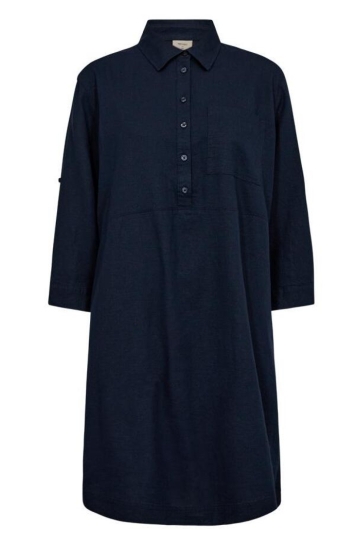Freequent Jurk FQLALUNA DRESS 204140 NAVY BLAZER