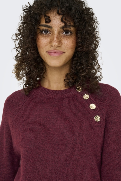 Only bordeaux dames jurk | Unique Selling Point