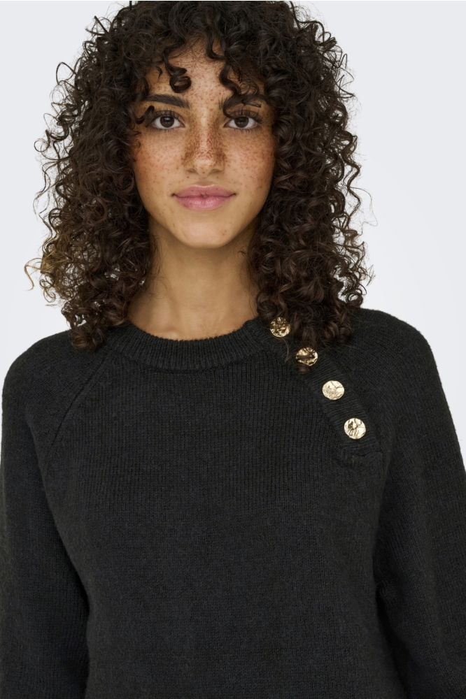 Only zwarte dames jurk | Close up