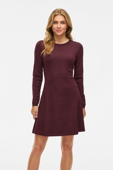 Vila VICOMFY A-LINE O-NECK KNIT DRESS - 14110971 Fig