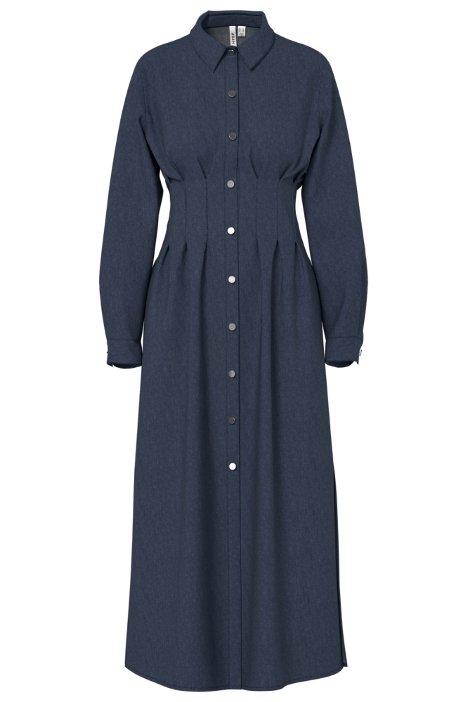 Hype Drop blauwe dames jurk | Vooraanzicht