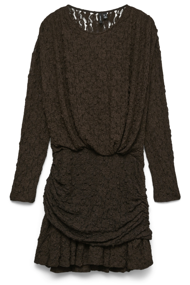 Vero Moda bruine dames jurk | Vooraanzicht