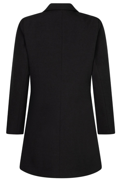 Ydence zwarte dames jurk | Achteraanzicht