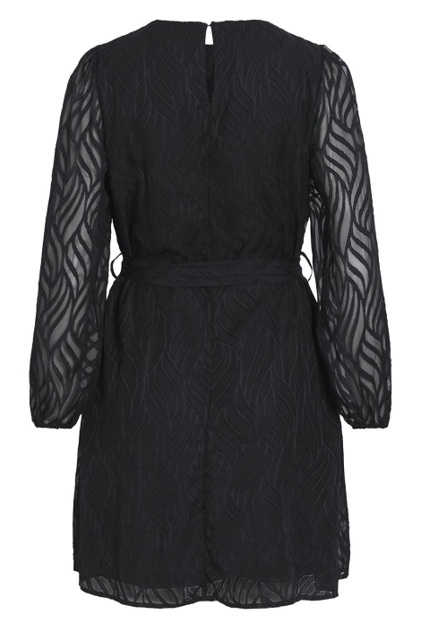 Vila zwarte dames jurk | Achteraanzicht