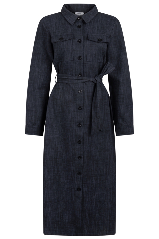 Zoso zwarte dames jurk | Vooraanzicht