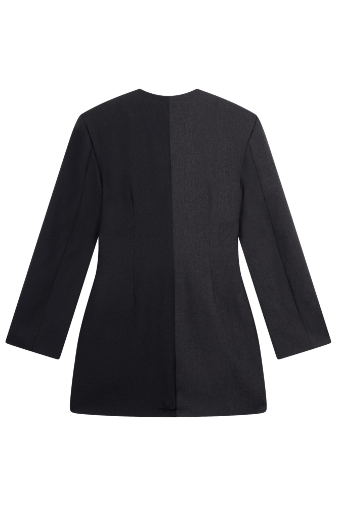 Refined Department zwarte dames jurk | Achteraanzicht