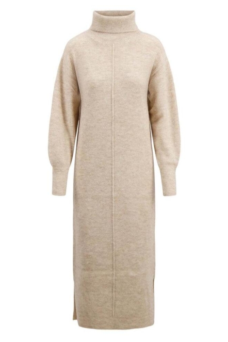 Zusss beige dames jurk | Vooraanzicht