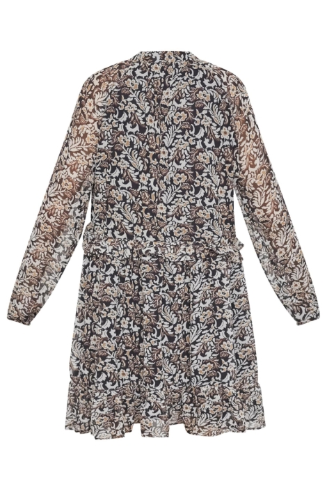 SisterS point zwarte dames jurk | Achteraanzicht