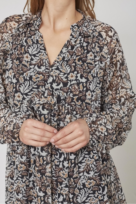 SisterS point zwarte dames jurk | Close up