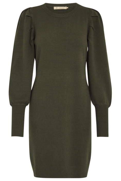 Peppercorn groene dames jurk | Vooraanzicht