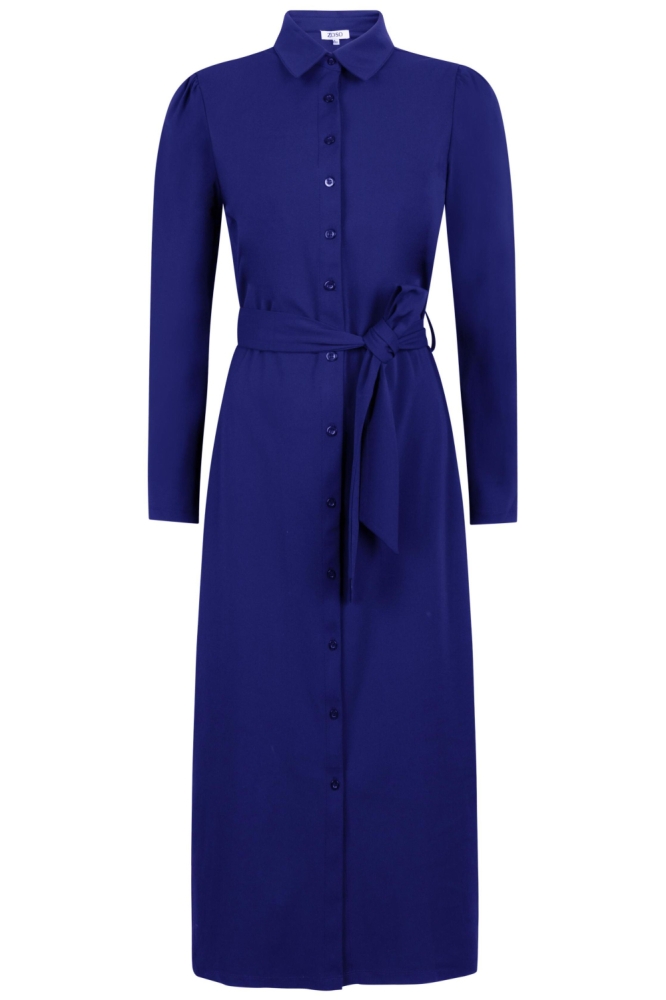 Zoso blauwe dames jurk | Vooraanzicht