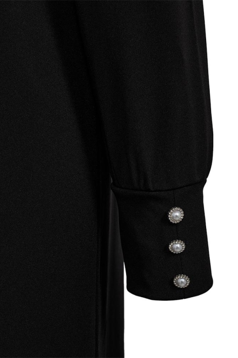 Freequent zwarte dames jurk | Close up