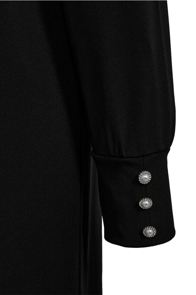 Freequent zwarte dames jurk | Close up