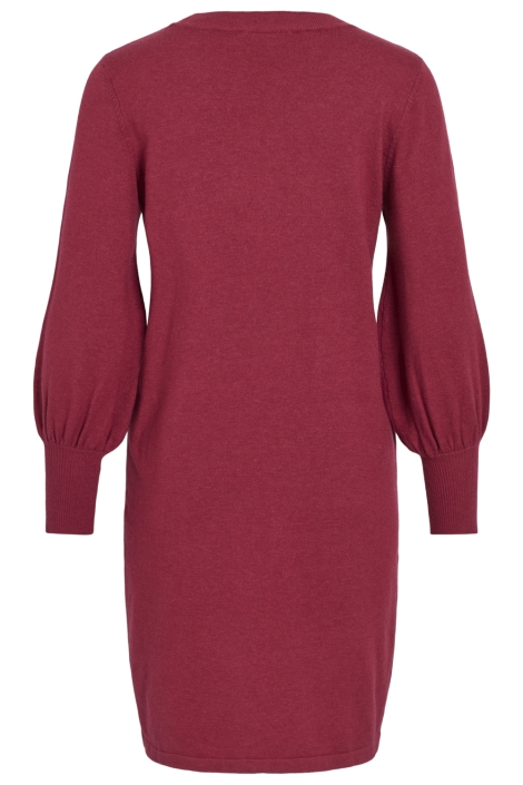 Vila bordeaux dames jurk | Achteraanzicht