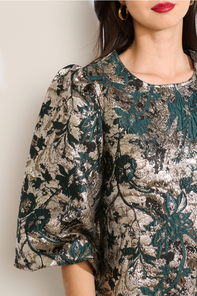 LolaLiza groene dames jurk | Close up