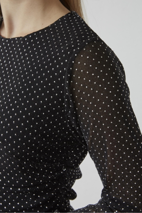 SisterS point zwarte dames jurk | Kleurstaal