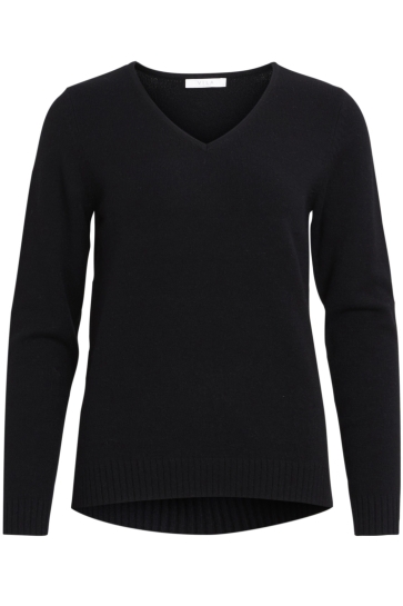 Vila Trui VIRIL L/S V-NECK KNIT TOP-NOOS 14042769 Black