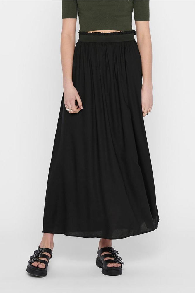 ONLVENEDIG PAPERBAG LONG SKIRT WVN 15164606 Black