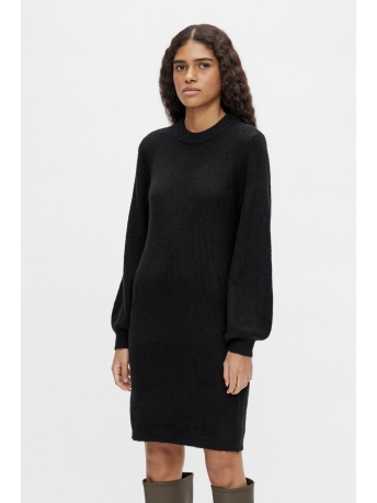 Object Jurk OBJEVE NONSIA L/S KNIT DRESS NOOS 23030170 Black