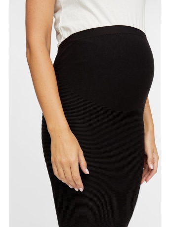 Mama-Licious Positiekleding MLCATJA SEAMLESS TUBE SKIRT NOOS O. 20011269 Black