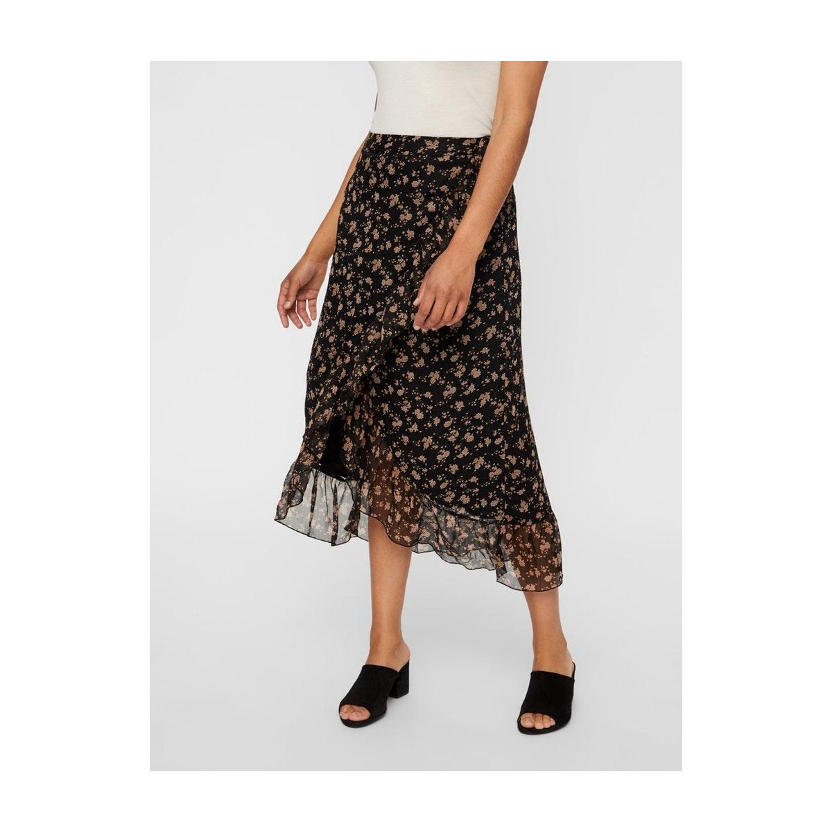 vmwonda h/w wrap skirt exp 10217167 vero moda rok black/minna