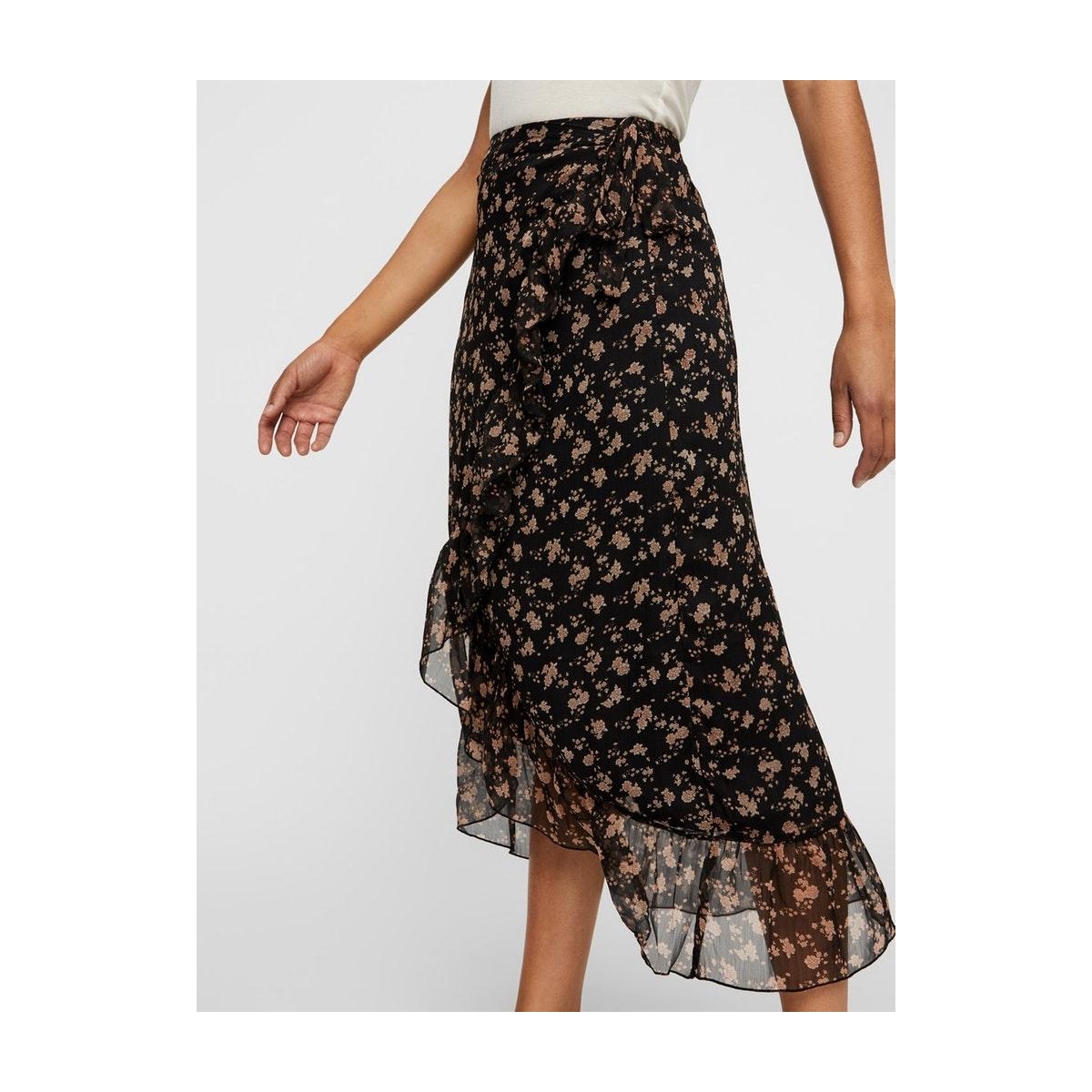 vmwonda h/w wrap skirt exp 10217167 vero moda rok black/minna