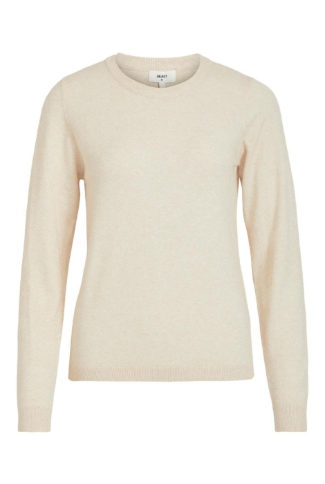 Object beige dames trui