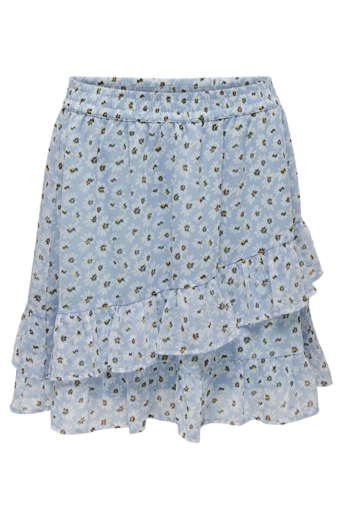 JDYMOON FRILL SHORT SKIRT WVN 15272429 EVENTIDE/MARGUERITE