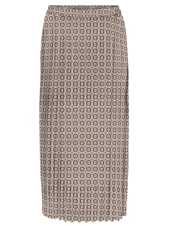 Only Rok ONLALMA LIFE POLY PLISSE SKIRT AOP 15222539 SAFARI/315GLAM