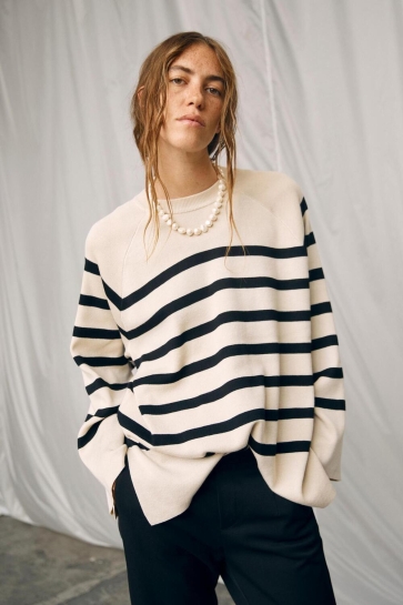 Object Trui OBJESTER LS KNIT TOP NOOS 23040846 Sandshell