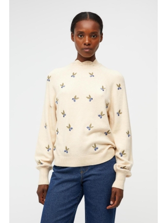 Object Trui OBJLANEY L/S KNIT PULLOVER PB12 23039209 SANDSHELL/MELANGE