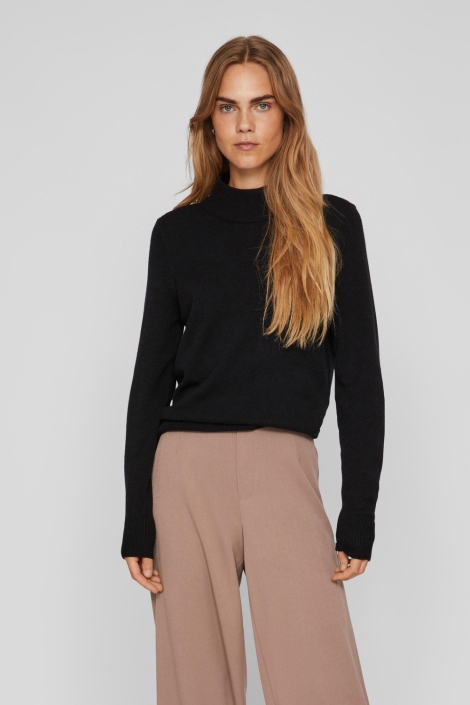 Vila viril crewneck l/s knit top - noos