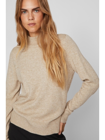Vila Trui VIRIL CREWNECK L/S KNIT TOP - NOOS 14074306 NATURAL MELANGE