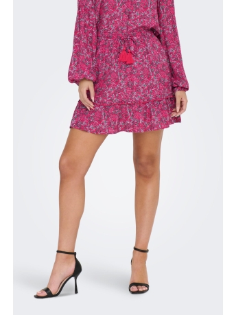 Only Rok ONLKEIRA SKIRT PTM 15283798 VERRY BERRY/FLORAL BOH