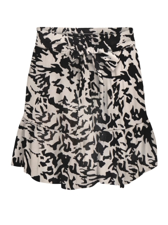 Jacqueline de Yong Rok JDYSTARR LIFE TIE MW SKIRT WVN 15290661 Tapioca/BLACK ABST