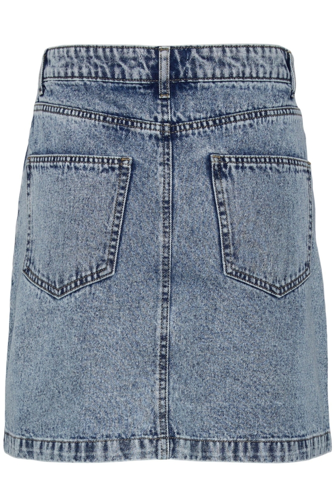 PCKAVAY HW ASYMMETRIC FLY SKIRT BC 17138201 LIGHT BLUE DENIM