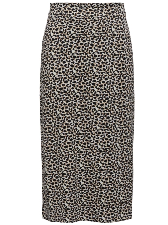 Jacqueline de Yong Rok JDYKAMILLA MIDI WRAP SKIRT JRS 15291415 Toasted Coconut/MULTILEO