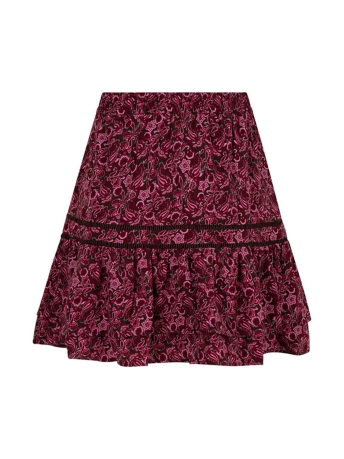 Lofty Manner Rok MY86 SKIRT ASHLEY MY86 SKIRT ASHLEY PAISLEY PRINT