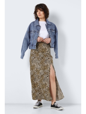 Noisy may Rok NMGALIA HW LONG SKIRT 27025687 BLACK/JAVA LEO