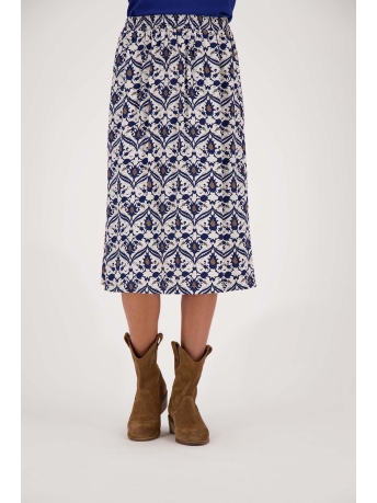 Zusss Rok ROK MET PRINT 0302 011 7029 ZAND/KOBALTBLAUW