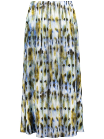 Penn&Ink N.Y Rok SKIRT AOP S23F1251 PLANT/SWEDISH BLUE