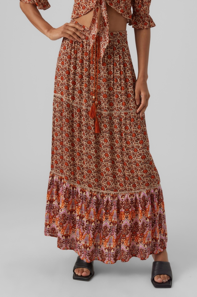 VMBANI H/W MAXI SKIRT EXP 10292101 Boulder/RED BANI